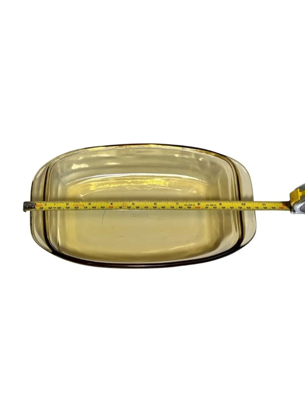 Vintage Mexico Amber Glass Baking Dish Rectangular 1.5 Quart Ovenware
